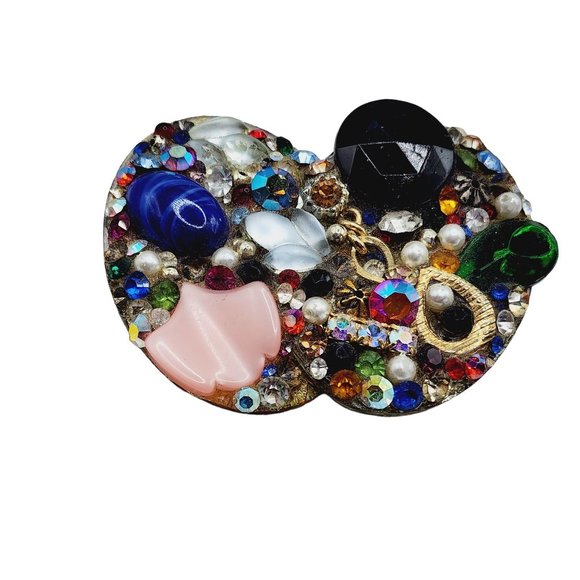 Vintage 90s Artist Signed Artisan Brooch (A1221) - Picture 2 of 5